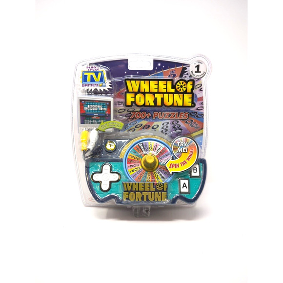 Wheel Of Fortune Plug N Play TV Game, Jakks Pacific, 2005, 1st Ed. New In Box